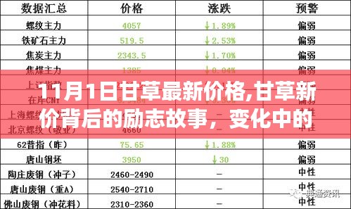 甘草新价背后的励志故事，自信成就成功之门开启之路