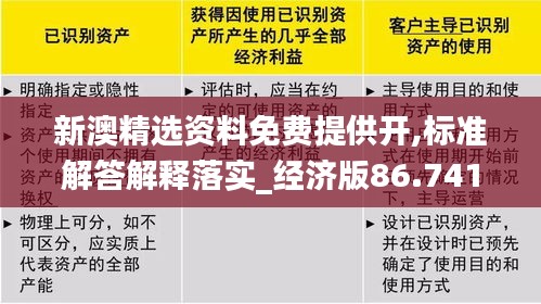 新澳精选资料免费提供开,标准解答解释落实_经济版86.741