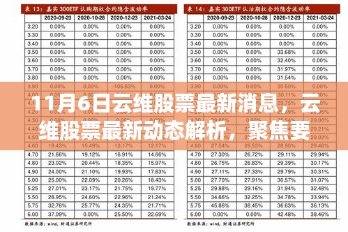 最新解析，云维股票动态聚焦要点深度剖析（11月6日更新）