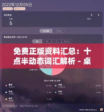 免费正版资料汇总：十点半动态词汇解析 - 桌面版vro436.41